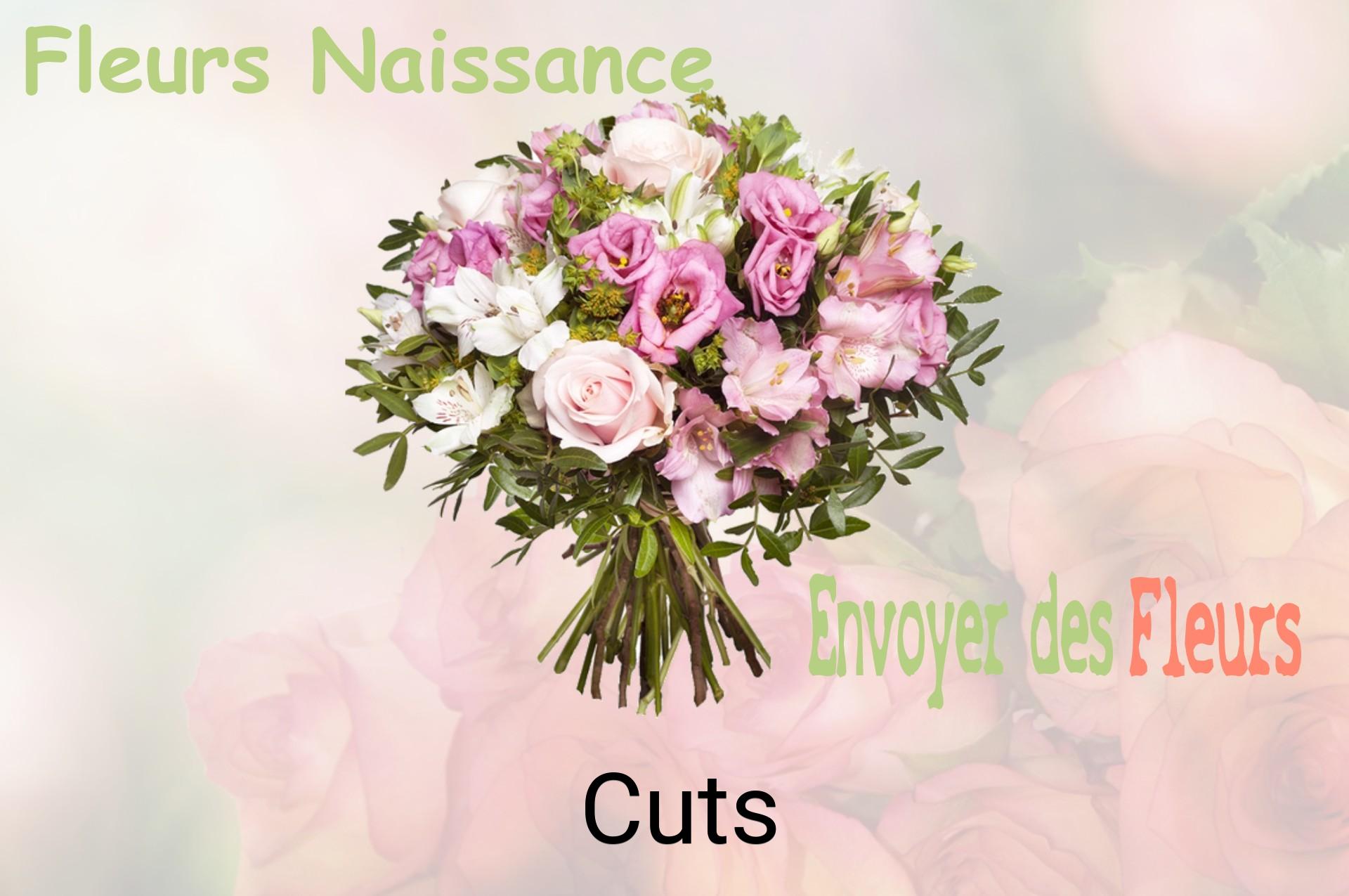 Bouquet de fleurs de naissance livré à Cuts